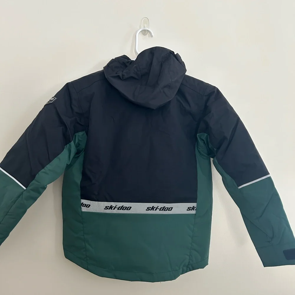 Ski-Doo Kids' Black‎ and Green particle jacket